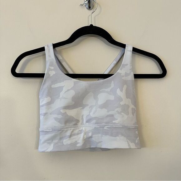 Lulu Energy Bra Long Line *Medium Support, B-D Cup-Incognito Camo Alpine - Picture 2 of 8